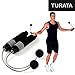 Produktbild TURATA Springseil - Profi Tragbare Schnurlos Jump Seilspringen Aerobic-Training – Optimal Für Crossfit - WODs - Boxtraining - MMA und Fitness - Speed Rope High Speed Seil, Schwarz (Ohne 2ST Gewicht-Lager-Eisen-block)