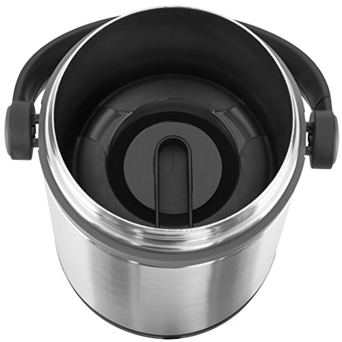 Emsa 509245 Isolier-Speisegefäß, Mobil genießen, 1.7 Liter, Mit 2 Speiseeinsätzen, 100% dicht, Schwarz/Anthrazit, Mobility - 3