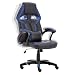 Produktbild FAYEAN Racing Gaming Bürostuhl Computerstuhl Ergonomisch Hohe Rückenlehne Design PU Leder 360 Grad drehbar Höhenverstellbar mit Lendenwirbelstütze und Wippkunktion Blau
