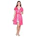 Kanika Satin Women Free Size Robe With Lingerie Set-Pink RS.349.00