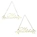 Produktbild Proto Cool Wooden Wedding Arrow Design Englisch Buchstabe Alphabet Tisch Wanddekoration 2 in 1 Beige