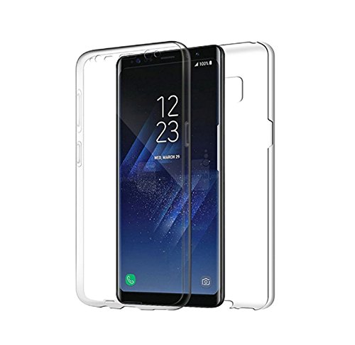 PLANETMOVIL      HUAWEI P8 LITE 2017 FUNDA DE SILICONA DELANTERA   TRASERA RIGIDA DOBLE 100  TRANSPARENTE