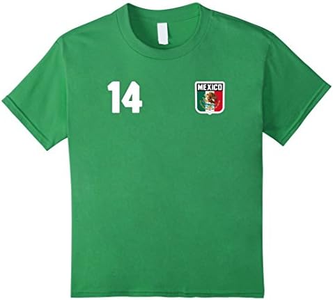 MEXICO T-shirt Mexican Tee Retro Soccer Football Futbol Kids 10 Grass