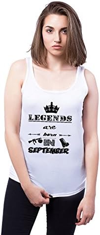 Legends Are Born In September XXL Womens Tank Top T-shirt