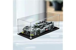FYHCY Vitrine en Acrylique Transparente pour Lego 9X8-24H-Le-Mans-Hypercar-42156 Modèle, Vitrine Antipoussière Compatible avec Lego 42156 (Modèle Lego Non Inclus) 3MM