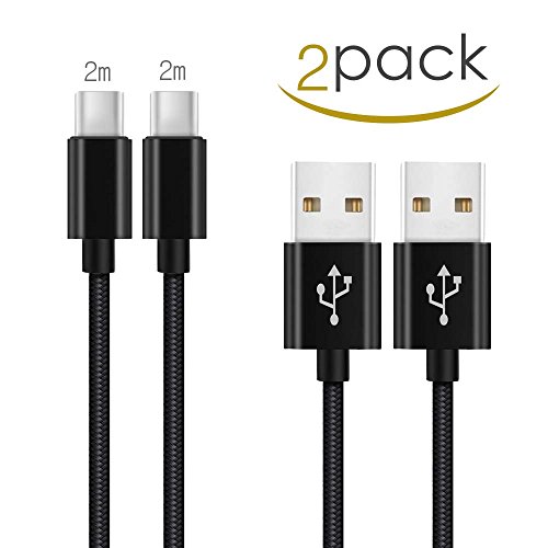 Cable Usb C 2m Charge Rapide Chargeur Cable Samsung Note 8 Chargeur Cable Samsung A5 2017 Chargeur Cable Huawei Mate 9 Cable Cordon USB Type C en Nylo