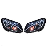 Abblendlicht [Doppellinsen-Projektor + Xenon-Lampe] ist mehr 3 mal heller als das Original, neues Trend-Projektor-Scheinwerfer-Design, bieten ein besseres Lichtmuster als herkömmliche Kristallscheinwerfer.