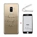 Produktbild Ttimao Kompatibel mit Samsung Galaxy A9 2018 Hülle Ultra-Dünne Transparent Flexibel TPU Silikon Handyhülle [Hartglas Glas Display Schutzfolie] Stoßfest Anti-Scratch Schutzhülle-Brief