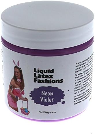 Ammonia Free Liquid Latex Body Paint - 4oz Neon Violet by Liquid Latex Fashions