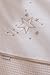 Clair de Lune Stardust Palm Moses Basket  inc. bedding, mattress & adjustable hood (Cream)