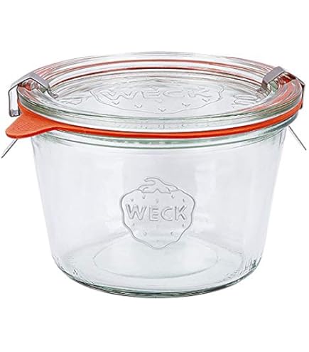 Weck Vasetti In Vetro Con Coperchio - 12 Pezzi Da 200 Ml Per Conserve E Decorazione