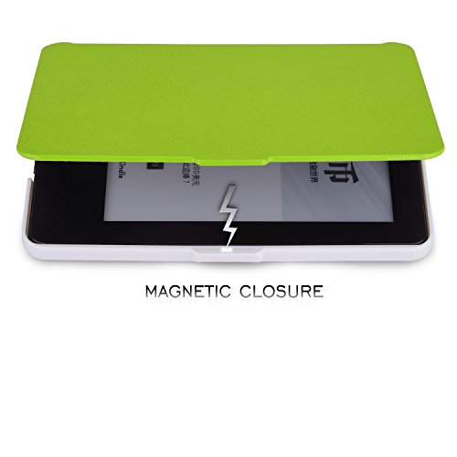 Kindle 7.Gen Hülle Case – MoKo Superleicht PU Leder Tasche Schutzhülle Schale für Amazon E-reader Kindle (7. Generation – 2014 Modell)(Nur Geeignet für Kindle 2014 Modell mit Touchscreen), Grün - 6