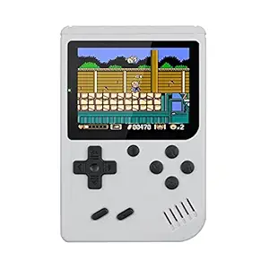 Case Creation Handheld 400 in 1 Sup Game Box Video Game Box with Super Mario,Contra,Turtles and Other 400 Games for Kids Boys Girls Toys Gift Festival Indoor Games (Premium Pure White Video Game)