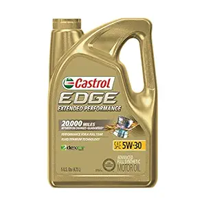 Castrol 03087 EDGE Extended Performance 5W-30 Advanced Full Synthetic Motor Oil 5 Quart