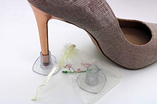 Pack de 100 pares - 4 Tallas - Protectores de tacones o Cubretacones para Bodas o eventos, Elija su pack de 10, 30, 50, 75 y 100 pares