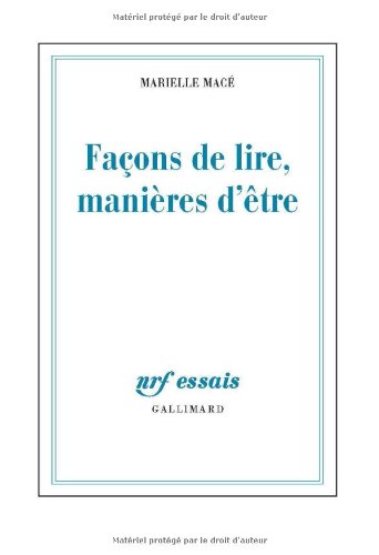 couverture de : Fa&ccedil;ons de lire, mani&egrave;res d'&ecirc;tre