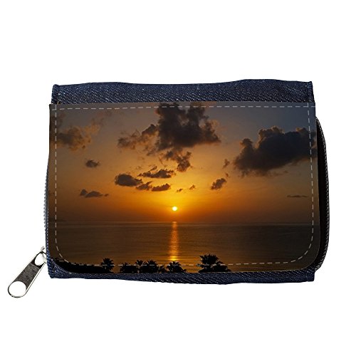 Preisvergleich Produktbild Portemonnaie Geldbörse Brieftasche mit / / M00421681 Sonnenaufgang Fuerteventura Atlantik / / Purse Wallet