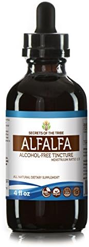 Alfalfa Tincture Alcohol-Free Liquid Extract, Organic Alfalfa (Medicago Sativa) Dried Leaf 4 fl oz