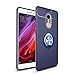 Produktbild Xiaomi Redmi Note 4 Hülle Etui mit Ring Holder Halter Ständer - Coollee Silikon TPU Dünn Shell Bumper mit 360 Grad Freidrehbar Metallring Grip Fingerhalterung Kickstand Auto Magnet KFZ Handy Halterungen Unterstützung, Handyhülle Stoßfänger Rüstung Schutzhülle Slim Soft Weich Tasche Case Cover für Xiaomi Redmi Note 4/ Note 4X, Blau