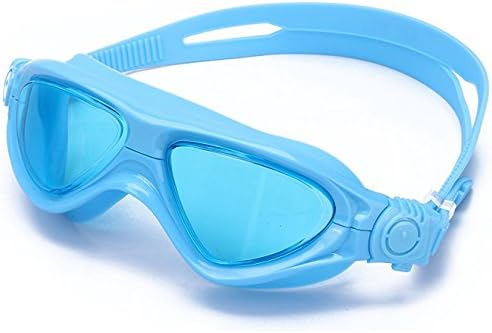 ZHIYIJIA Swimming Goggles Kids Comfortable Big Frame Swimming Mask Clear Waterproof For Early Teens Children Girls Boys-blue