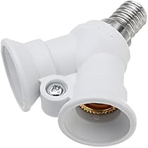 ISDI E27 3-in-1 Lampenfassungs-Adapter – 360° Verstellbar, Für Bis Zu 3 LED-Lampen, Inkl. Kabel & Schalter