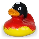 Quietscheente Deutschland Ente, Gummiente, Quietscheentchen, Badeente, Quietsch Ente, Sammelfigur, Gummi Bade Spielzeug, LiLaLu, 1959 - 3