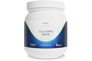 Dynveo - Collagène Marin hydrolysé - Peau souple & hydratée - Type 1 peptides bioactifs 2000 DA Haute Biodisponibilité - Poudre 500g Qualité Peptan®- Issu de pêche durable - 48 jours 500 G