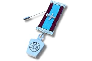 REGALIA STORE UK Mark Master Masons Breast Jewel | Premium-Quality Metal & Ribbon With Luxurious Silver Nickel Plating | Secure Stickpin for Ceremonial Wear | Premium Masonic Regalia Gift Option