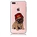 Produktbild Hozor Niedlich Mode Glitzer Muster Ultra Dünn Durchsichtige Handy Hülle für iPhone 7 Plus 5.5 zoll Stylish Weiche Silikon TPU Handy Schutzhülle Bumper Case - Cool Dog