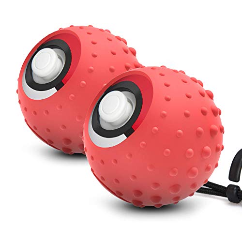 Funda para Poke Ball Plus - NesBull Funda protectora de silicona para el control Poke Ball Plus de Nintendo Switch (2 Pcs)
