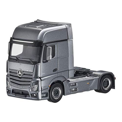 Preisvergleich Produktbild Actros, 2-achsig, Sattelzugmaschine andoritgrau, Herpa, 1:87