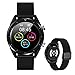 Produktbild AXNYLHY Herren Fitness Smart Watch, Sport Fitness Tracker mit PGG + HRV Pulsmesser, Farbdisplay Bluetooth Smartwatch Schrittzähler, Schlafmonitor,Black