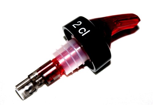 Portionierer 2 cl Ausgießer rot fluoreszierend
