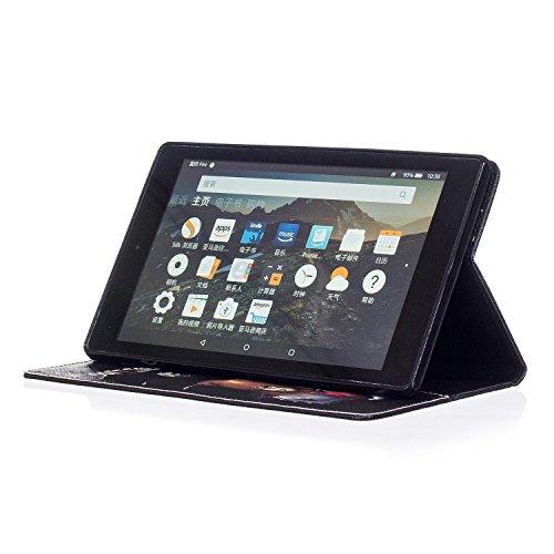 Für Fire HD 8 Hülle,SKYXD Leder Klappbar PU Folio Klappbar Schutzhülle [Auto Schlaf/Wach Funktion] Standfunktion Magnet Klapphülle Zubehör Handy Tasche für Amazon Fire HD 8 (6. Generation – 2016 Modell) Case Bookstyle Flip Leather Cover – Bär Don’t Touch - 5