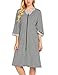 Produktbild ADOMES Jumpsuit Damen Onesie Pajamas kuschelig Schlafoveralls Overall Jogging Anzug mit Kapuze und Reißvweschluss Einteiler Hausanzug Trainingsanzug Schwarz (Grauweiß, XXL)