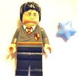 LEGO HARRY POTTER - Minifigur HARRY mit 2 Gesichtern aus dem Set 4736 plus STERN wie abgebildet - Harry Potter