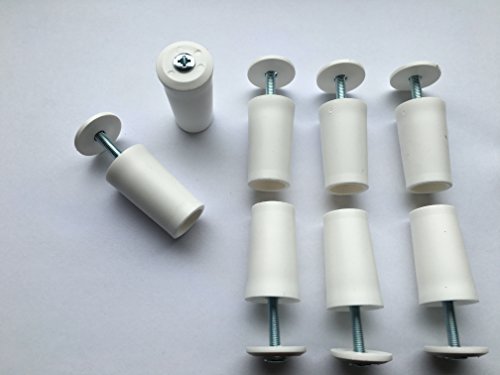 8 x Anschlagpuffer Stopper für Rollladen 40mm in weiß Anschlagstopper
