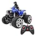 Produktbild happy event Kinder Spielzeug Fernbedienung Auto Off-Road-Motorrad Vierwegefahrzeuge 360 ° drehbar (Blau)