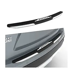 Amazon Brand- Eono Car Accessories for Brezza (2020 Onward) Bumper Step Trim Rear