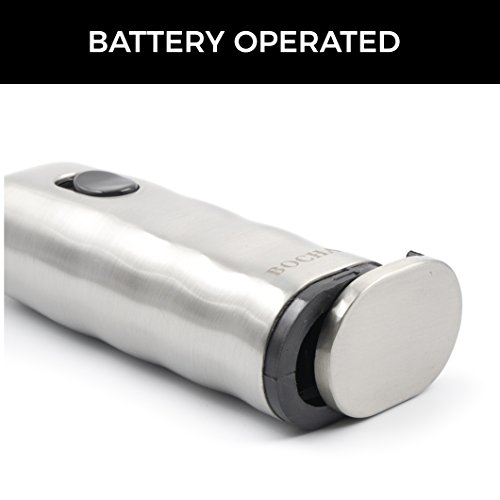 BOCHA – Edelstahl Milchaufschäumer, Hand-Elektro Mit Doppelter Geschwindigkeit Und Batterien Inbegriffen - 4