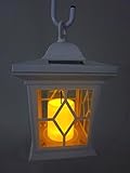 LED Solar-Laterne Romantica weiß mit Kerzen-Flackerlicht...