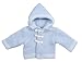 BABYTOWN Babies Baby Girls Boys Pram Coat Knitted Hooded Button Up 0-9 Months
