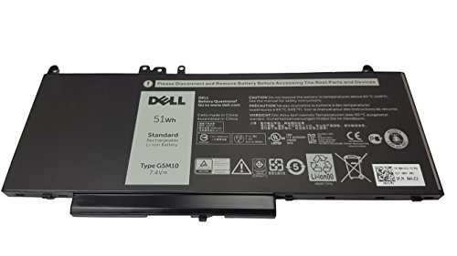Original DELL Latitude 14 5000 E5450 Battery , Capacity 51Wh , 4 zellen , Type G5M10
