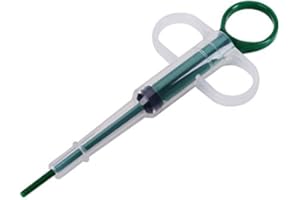 Smandy Dispensador de medicamentos para Mascotas Perro Mascota Gato Pastilla Tableta Jeringa Cabeza Redonda Cápsula para Mascotas Píldora para tabletas Herramienta de alimentación de píldora