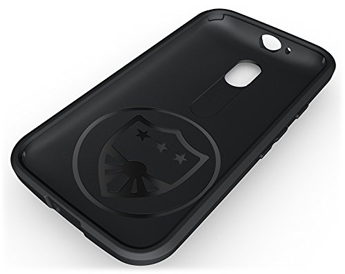 Moto G 2015 3rd Gen Case  Cruzerlite Spartan Dual Protection Cases Compatible with Motorola Moto G  3rd Generation  2015 - Black