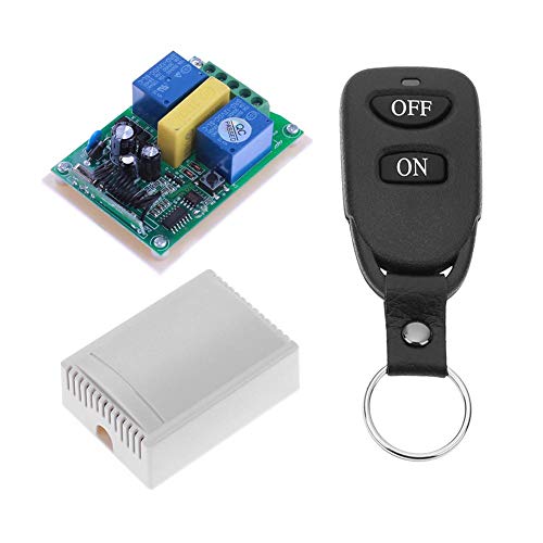 Preisvergleich Produktbild JUNERAIN Relaisempfänger AC220V 2CH + RF Funk-Transmitter