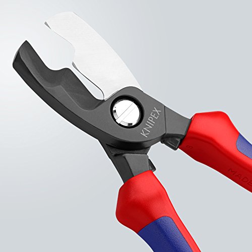 Knipex 95 12 200 Kabelschere mit Doppelschneide für Cu- und Al-Kabel - 3