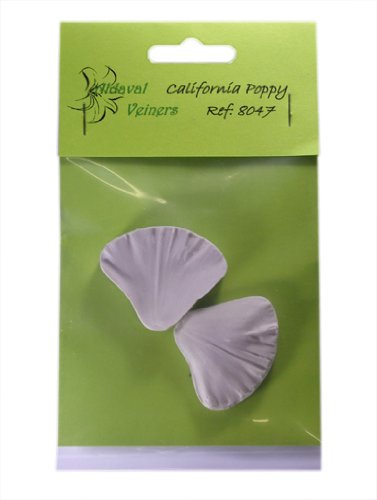 Sugarcraft Petal Veiner - California Poppy - Flowers for Celebration and Wedding Cake Decoration