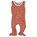 Lilano - Romper5-7 months (Height 23-27 inch) (Size 68), Red Natural, 100% Organic Merino Wool