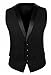 Bregeo Fashion Black Tuxedo Collar Waistcoat RS.1300.00